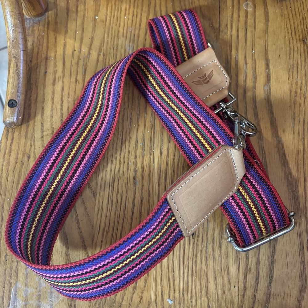 Consuela Multicolor Striped Clutch Strap